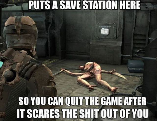 Funny Gaming Memes about save station