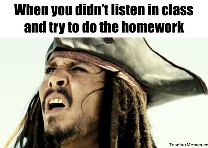 Funny Student Memes about homework