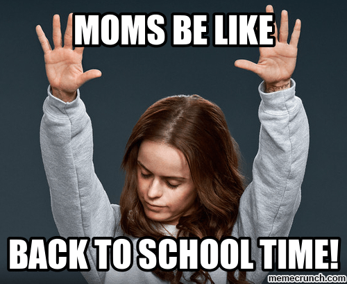 Back to school time meme
